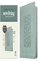 NLT Personal Size Giant Print Bible, Filament Edition, Teal