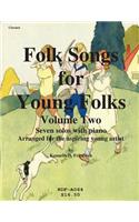 Folk Songs for Young Folks, Vol. 2 - clarinet and piano