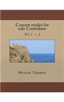 Concert etudes for solo Contrabass