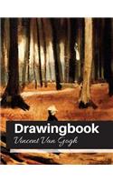 Drawingbook (Vincent Van Gogh): Drawingbook, drawing book for adults, All Blank Sketchbook, van gogh notebook