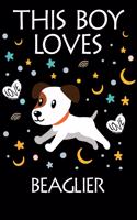 This Boy Loves Beaglier Notebook: Simple Notebook, Awesome Gift For Boys, Decorative Journal for Beaglier Lover: Notebook /Journal Gift, Decorative Pages,100 pages, 6x9, Soft cover, 