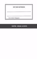 Dot Grid Notebook: 120 Sheets of White Paper, Dotted, 8.5" x 11" inches (21.59 x 27.94 cm), numbered pages, white cover