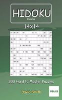 Hidoku Puzzles - 200 Hard to Master Puzzles 14x14 vol.12