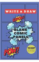 Blank Comic Panels Write & Draw