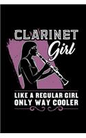 Klarinette Notizbuch Clarinet Girl