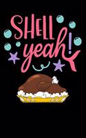 shell yeah: Mermaid turkey Lined Notebook / Diary / Journal To Write In 6"x9" for Thanksgiving. be Grateful Thankful Blessed this fall and get the pumpkin & Tur