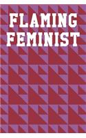 Flaming Feminist: Guitar Tab Notebook 6"x9" 120 Pages