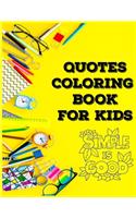 Quotes coloring book for kids