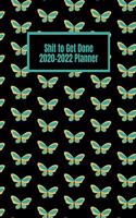 Shit To Get Done 2020-2022 Planner: Butterfly Three Year Monthly Planner - 36 Month Calendar Diary for 3 Years For Women - Funny Naughty Swear Curse Word - Cute Butterflies (8.5"x11")