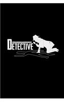 Detective: 6x9 DETECTIVE - blank with numbers paper - notebook - notes