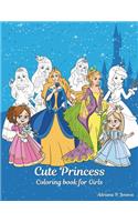 Cute Princess Coloring book for Girls