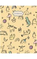 Notebook: Everything is unicorn and rainbow on yellow cover and Lined pages, Extra large (8.5 x 11) inches, 110 pages, White paper(3 Everything Is Unicorn and Rainbow on Yellow Notebook)