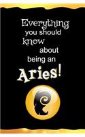Everything You Should Know About Being an Aries: Blank Zodiac Journal