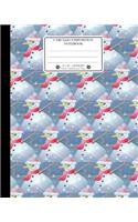 Unruled Composition Notebook. 8 X 10. 120 Pages. Winter and Christmas Time