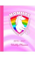 2019 - 2021 Weekly Planner: Mommy Unicorn Rainbow Cover 2 Year Day & Week Planning January 19 - December 20 Journal Notebook Planner Set Goals, Get Things Done Datebook Calenda