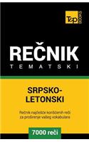 Srpsko-Letonski Tematski Recnik - 7000 Korisnih Reci