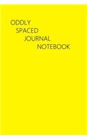 Oddly Spaced Journal Notebook: Limon Yellow Green, 6 X 9