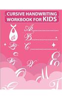 Cursive handwriting workbook for kids