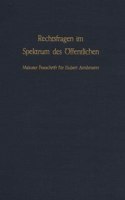 Rechtsfragen Im Spektrum Des Offentlichen: Mainzer Festschrift Fur Hubert Armbruster