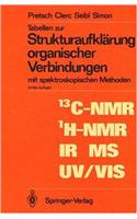 Tabellen Zur Strukturaufklarung Organischer Verbindungen: Mit Spektroskopischen Methoden