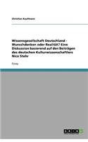 Wissensgesellschaft Deutschland - Wunschdenken oder Realität?: Eine Diskussion basierend auf den Beiträgen des deutschen Kulturwissenschaftlers Nico Stehr(German)