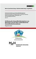 Erhöhung der Gesundheitskompetenz von Menschen auf der Basis evidenzbasierter Gesundheitsinformationen