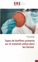 Types de biofilms présents sur le matériel utilisé dans les fermes