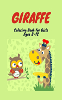 Giraffe Coloring Book for Girls Ages 8-12