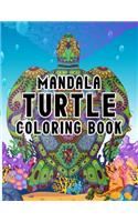 Mandala turtle coloring book: Turtle Coloring Book.Turtle Coloring Book For Kids.50 Story Paper Pages. 8.5 in x 11 in Cover.