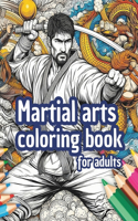 Martial arts coloring book for adults