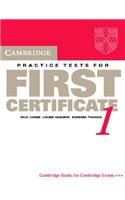 Cambridge Practice Tests for First Certificate 1