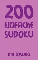 200 einfache Sudoku mit Lösung