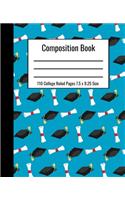 Composition Book 110 College Ruled Pages 7.5 x 9.25 Size