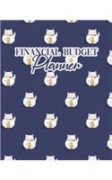 Financial Budget Planner: Weekly Organizer Monthly Expense Tracker Finance Ledger Notebook Daily Debt Management Fortune Cat Pattern Cover