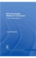 Why Knowledge Matters in Curriculum