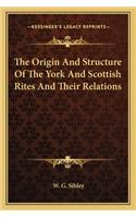 Origin and Structure of the York and Scottish Rites and Their Relations