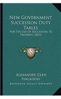 New Government Succession Duty Tables