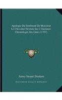 Apologie Du Sentiment De Monsieur Le Chevalier Newton Sur L'Ancienne Chronologie Des Grecs (1757)