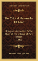 Critical Philosophy Of Kant