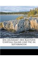 Die Mundart Der Kantone Chateau-Salins Und Vic in Lothringen