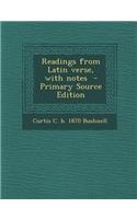Readings from Latin Verse, with Notes
