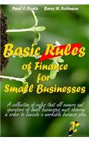 Basic Rules of Finance for Small Businesses