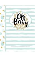 Baby Shower Guest Book with Gift Log