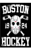 Boston 1924 Hockey: Hockey Notebook & Personal Stats Tracker 100 Games