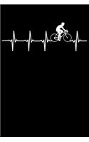 Racing Cyclist Notebook: Racing Cycle Heartbeat 6 x 9 (A5) Graph Paper Squared Journal Gift for Bikers And Racing Cyclists (108 Pages)