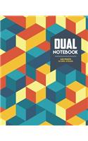 Dual Notebook 100 Pages 50 Lined / 50 Blank
