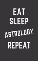 Eat Sleep Astrology Repeat Notebook: Gift For Astrology Lover, Lined Journal, 120 Pages, 6 x 9, Matte Finish