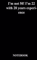 I'm not 50! I'm 22 with 28 years experience
