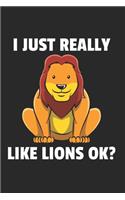 Löwe Notizbuch