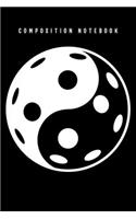 Composition Notebook: Pickleball, Ying Yang, Pickleball Lovers Lined Notebook Journal Diary 6x9